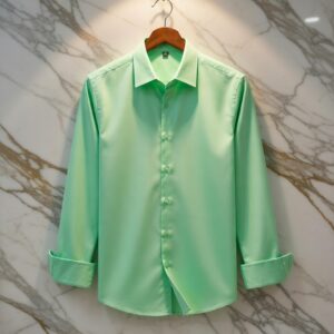 Lemon Color — Spandex Glossy Fabrics Shirt